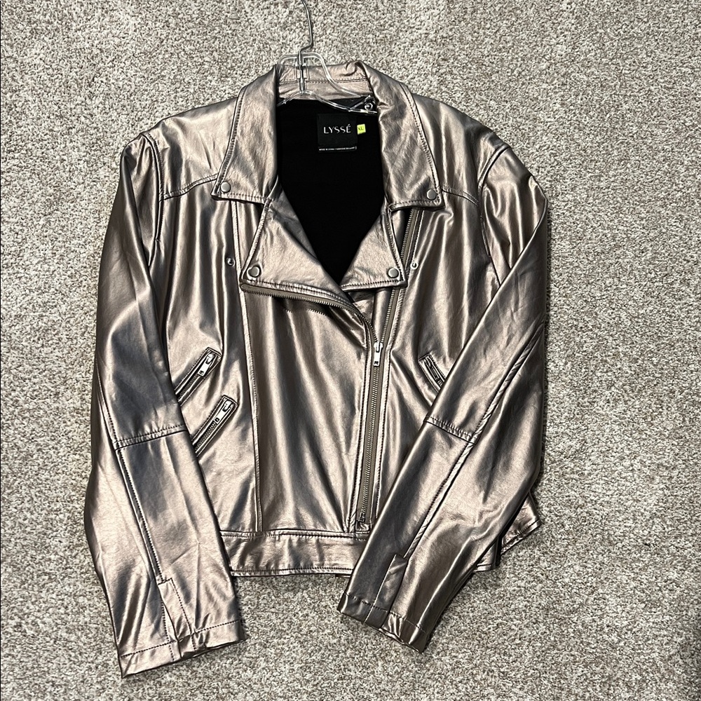 Lysse Shimmering Silver Utility Jacket